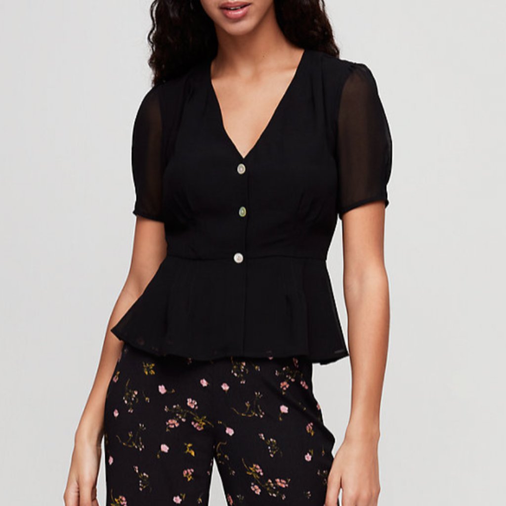 Wilfred Button-Front Blouse